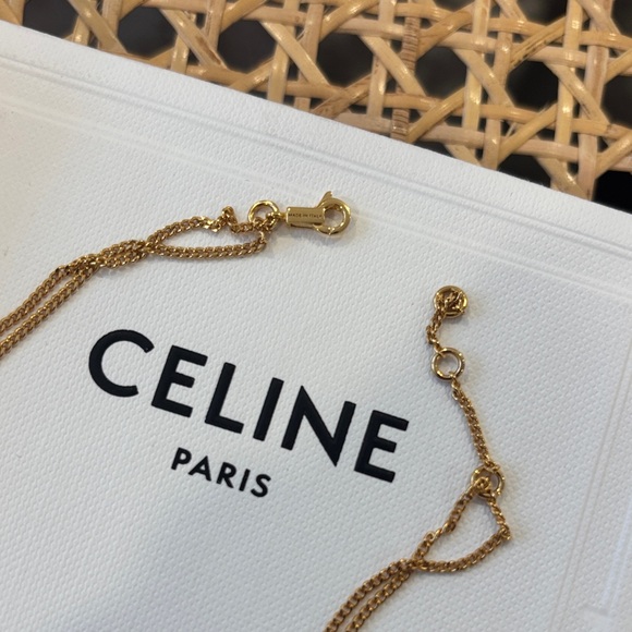 Celine Triomphe Pendant Necklace NWT - Picture 3 of 8